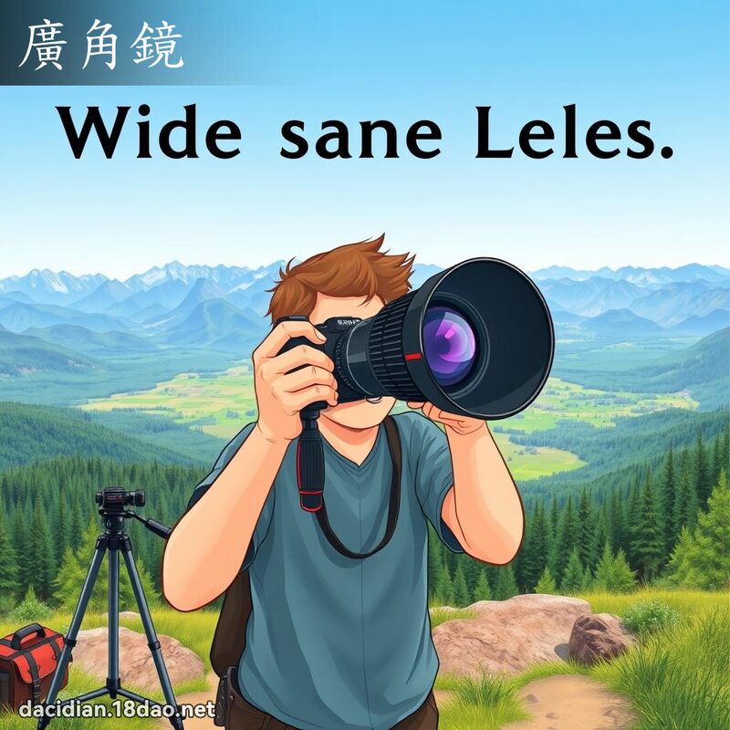 广角镜 - 国语大辞典配图