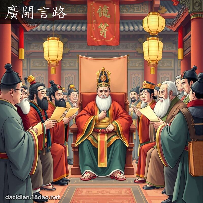 广开言路 - 国语大辞典配图