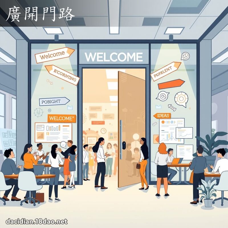廣開門路 - 國語大辭典配圖