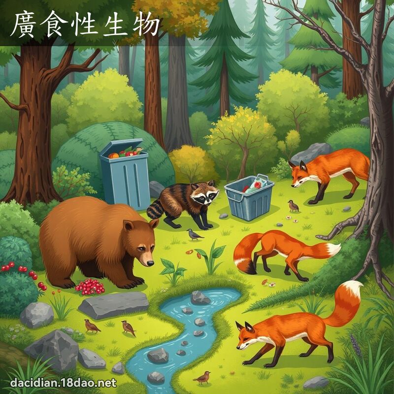 廣食性生物 - 國語大辭典配圖