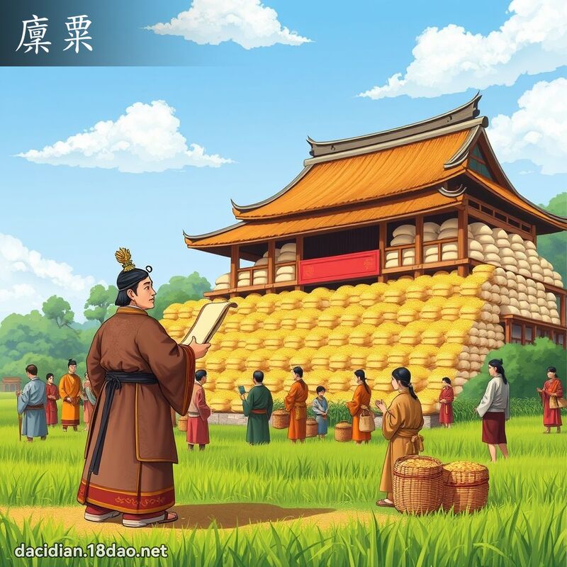 廩粟 - 国语大辞典配图