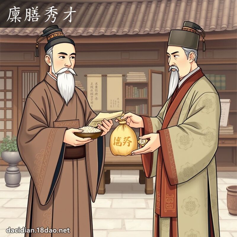 廩膳秀才 - 國語大辭典配圖