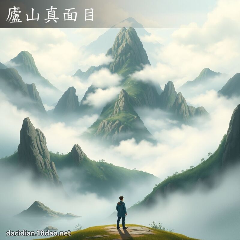 庐山真面目 - 国语大辞典配图