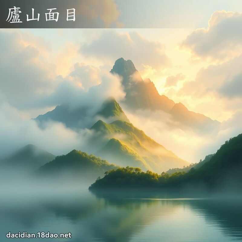 廬山面目 - 國語大辭典配圖