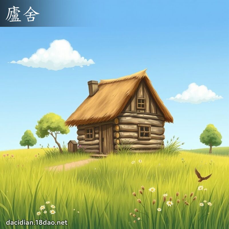 庐舍 - 国语大辞典配图