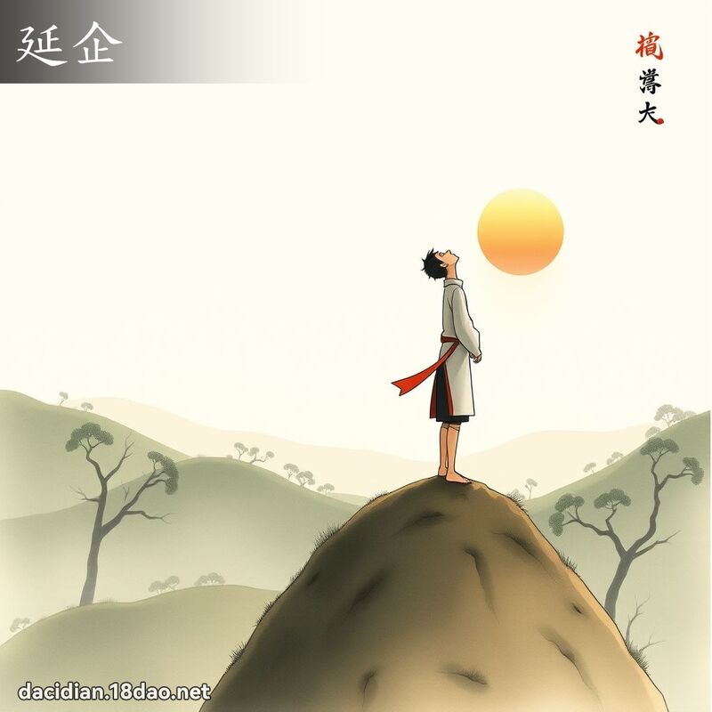 延企 - 国语大辞典配图