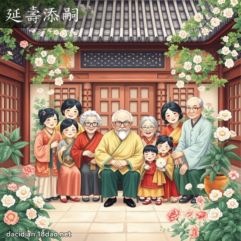 延寿添嗣 - 国语大辞典配图