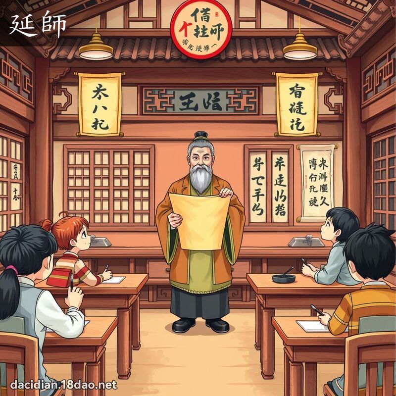 延師 - 國語大辭典配圖