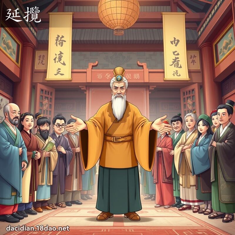 延攬 - 國語大辭典配圖