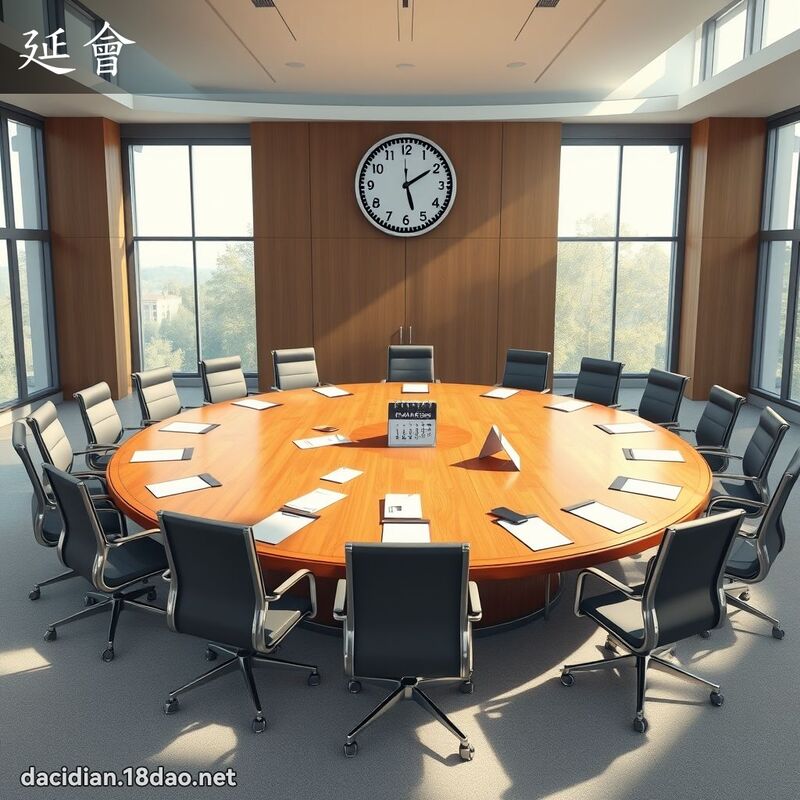 延会 - 国语大辞典配图