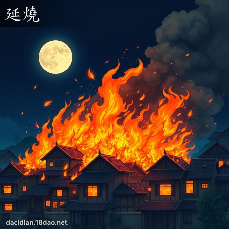 延燒 - 國語大辭典配圖