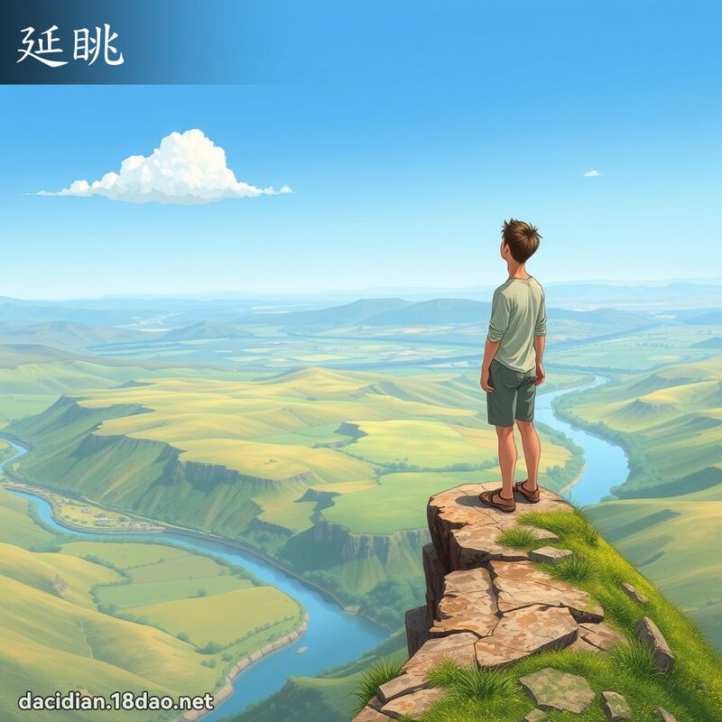 延眺 - 國語大辭典配圖