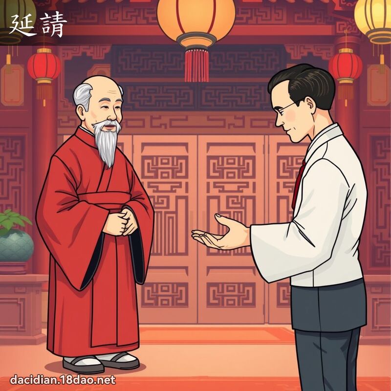延請 - 國語大辭典配圖