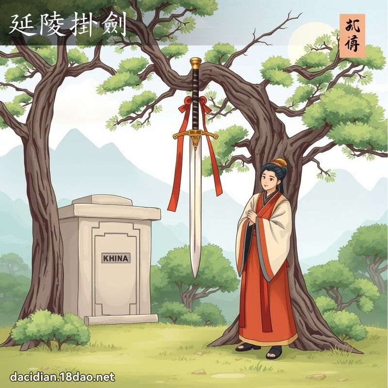 延陵掛劍 - 國語大辭典配圖