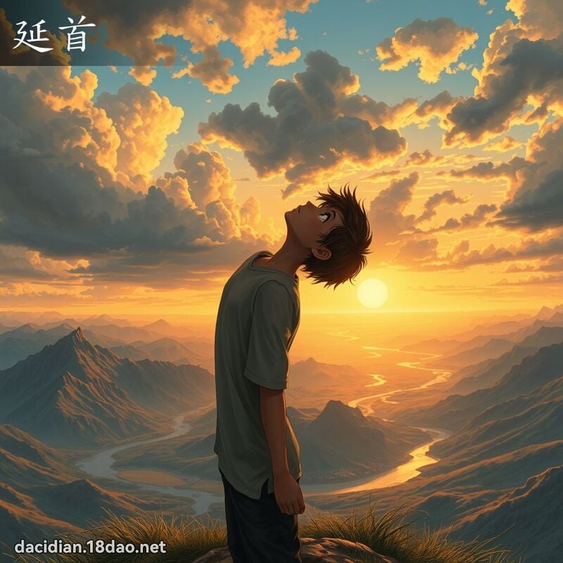 延首 - 國語大辭典配圖
