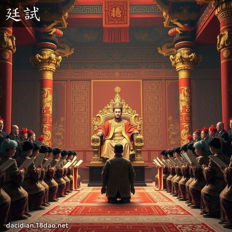 廷試 - 國語大辭典配圖