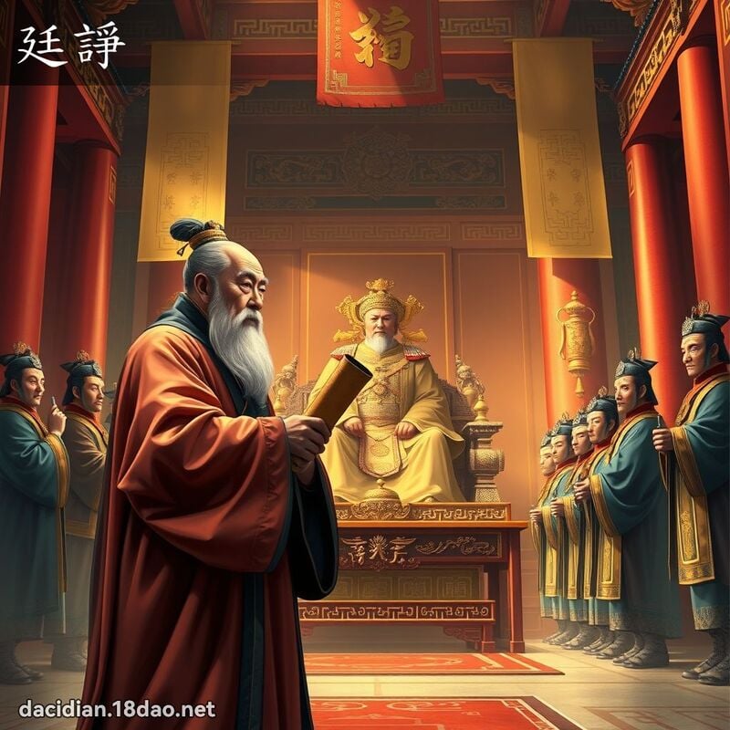 廷諍 - 國語大辭典配圖