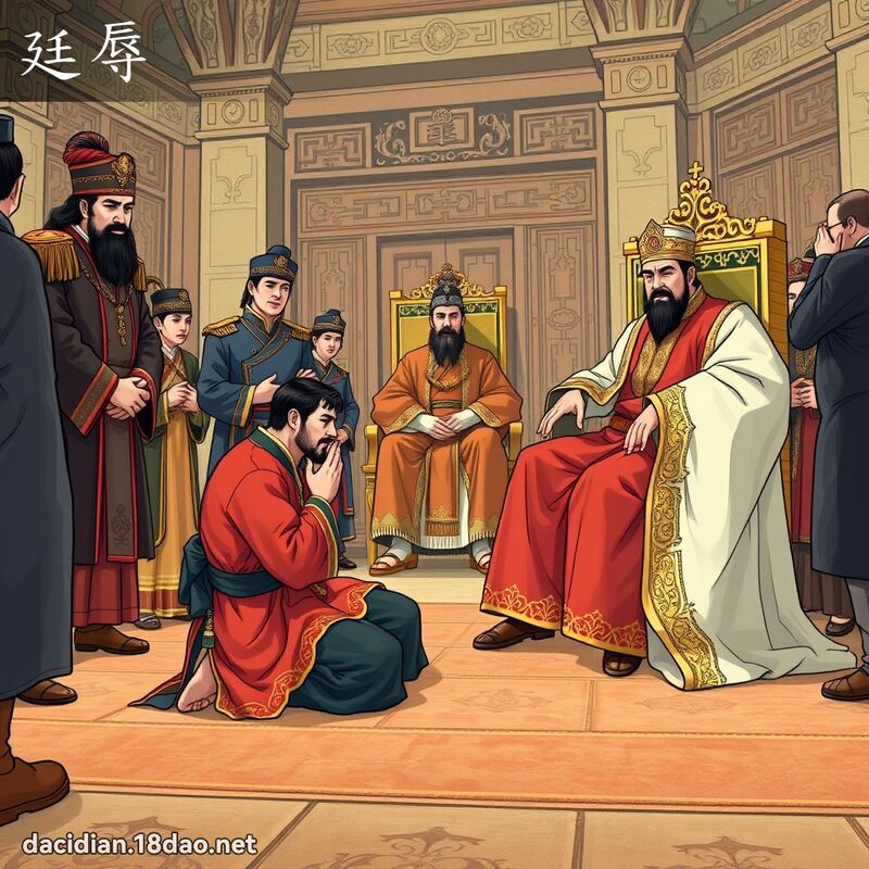 廷辱 - 国语大辞典配图