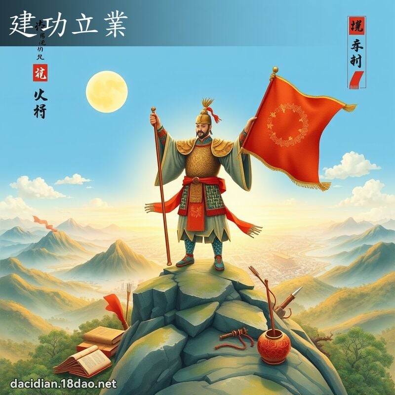 建功立業 - 國語大辭典配圖