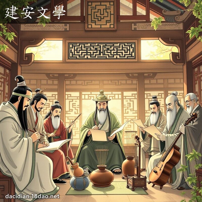 建安文學 - 國語大辭典配圖