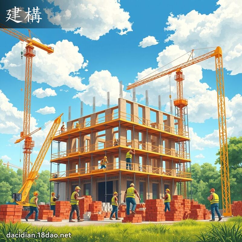 建構 - 國語大辭典配圖