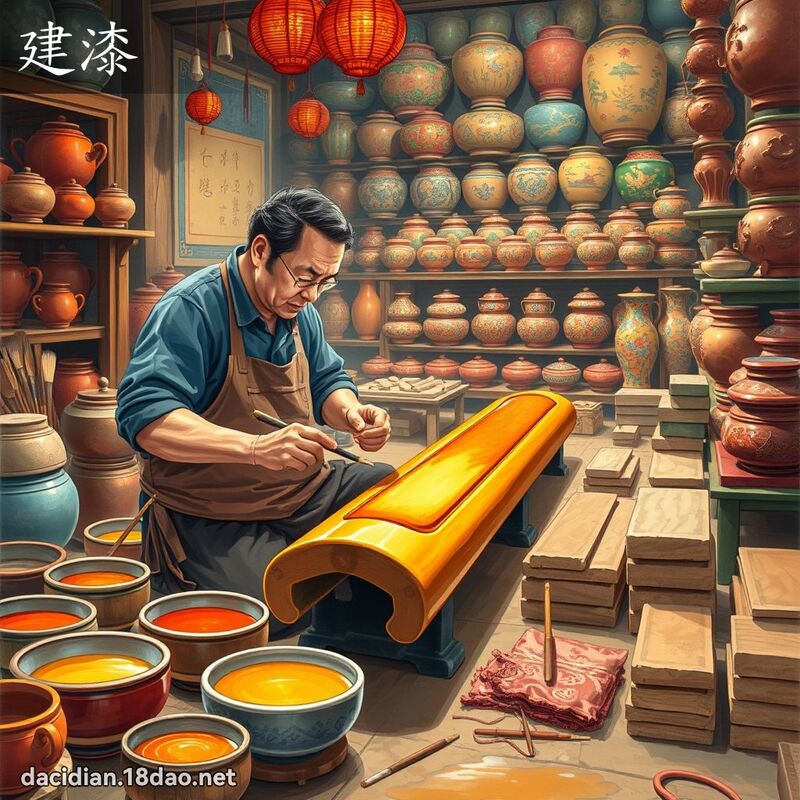 建漆 - 國語大辭典配圖