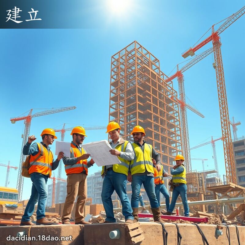 建立 - 國語大辭典配圖