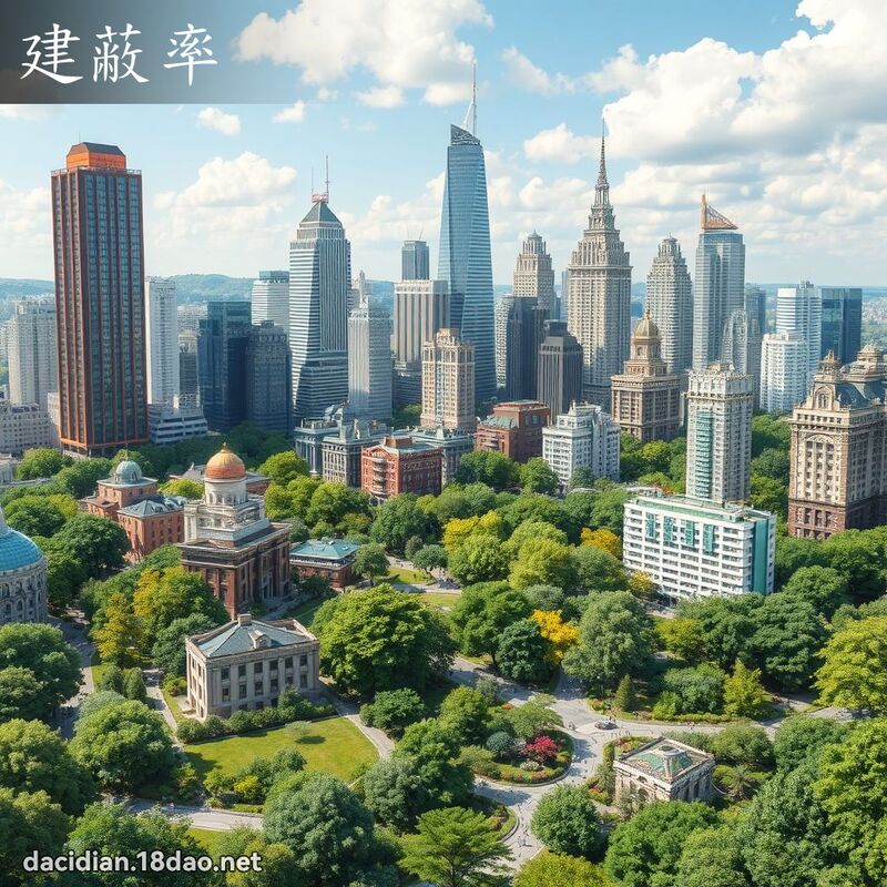 建蔽率 - 國語大辭典配圖