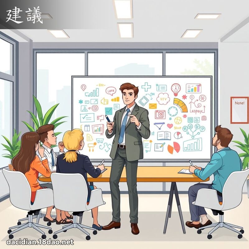 建議 - 國語大辭典配圖
