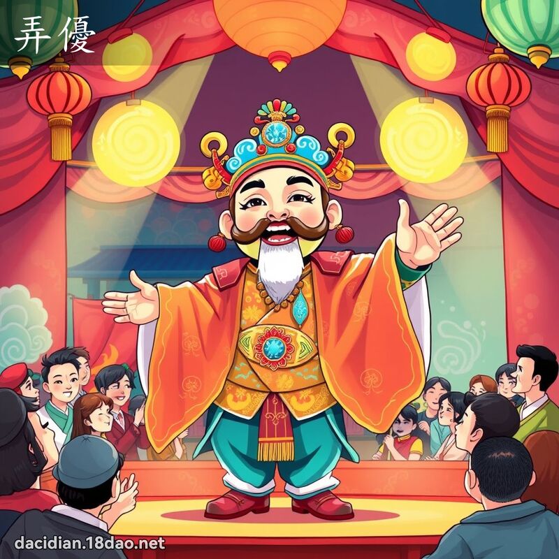 弄優 - 國語大辭典配圖