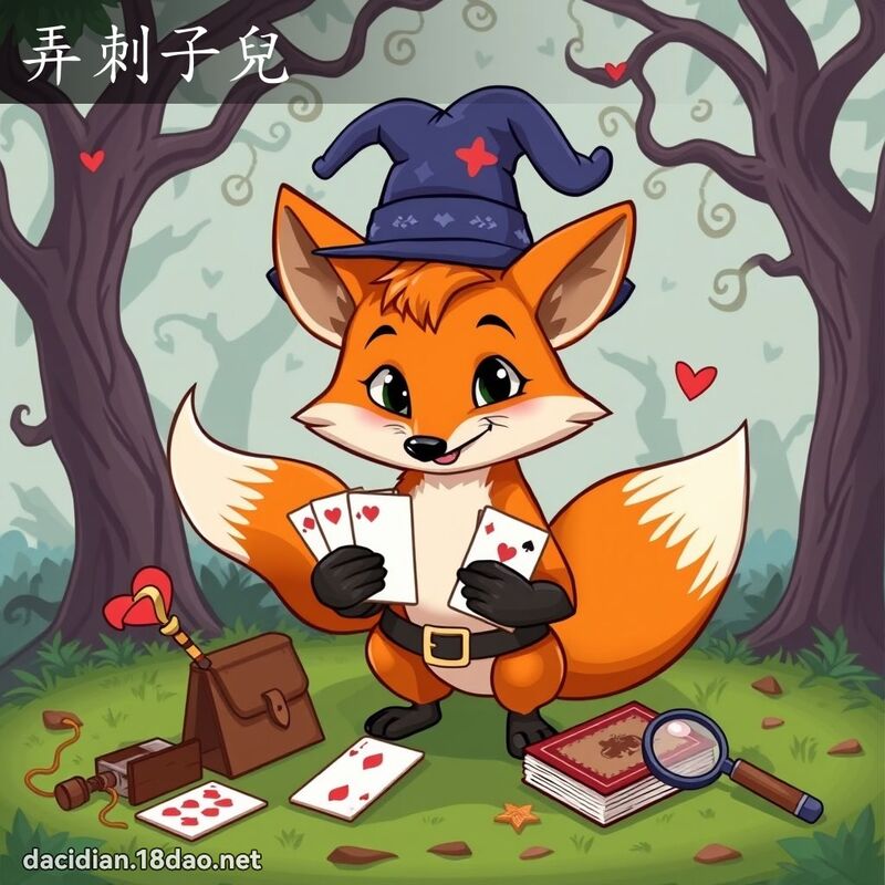 弄刺子儿 - 国语大辞典配图