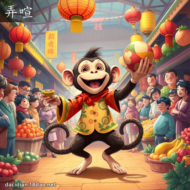 弄喧 - 国语大辞典配图