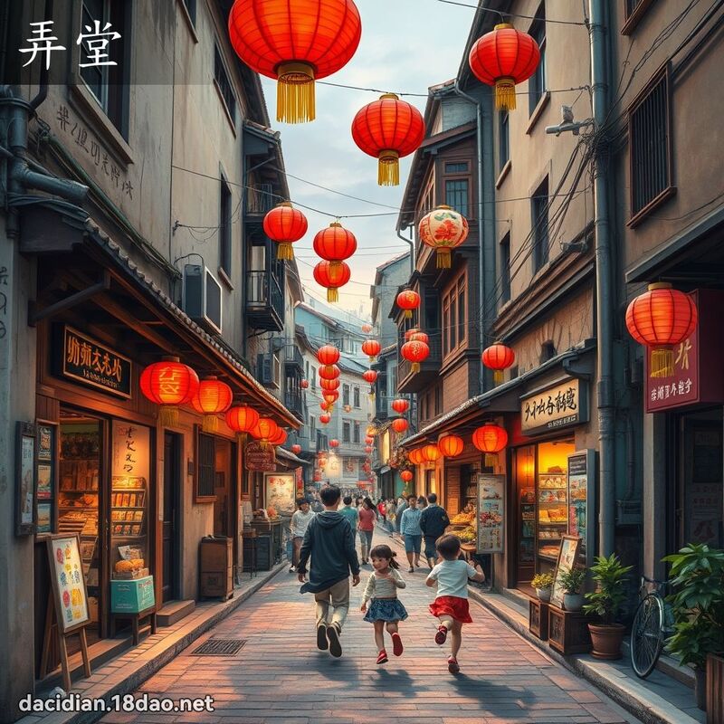 弄堂 - 国语大辞典配图