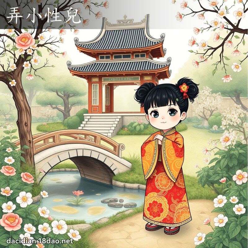 弄小性儿 - 国语大辞典配图