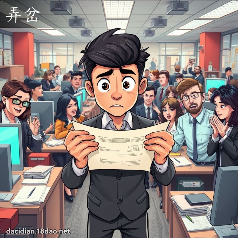 弄岔 - 國語大辭典配圖