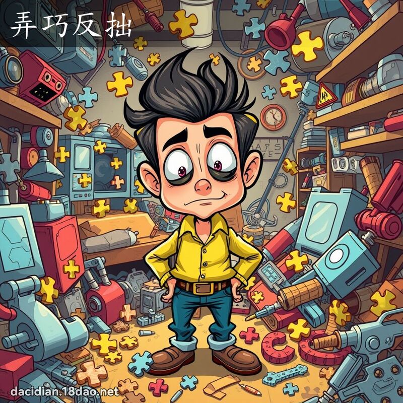弄巧反拙 - 國語大辭典配圖