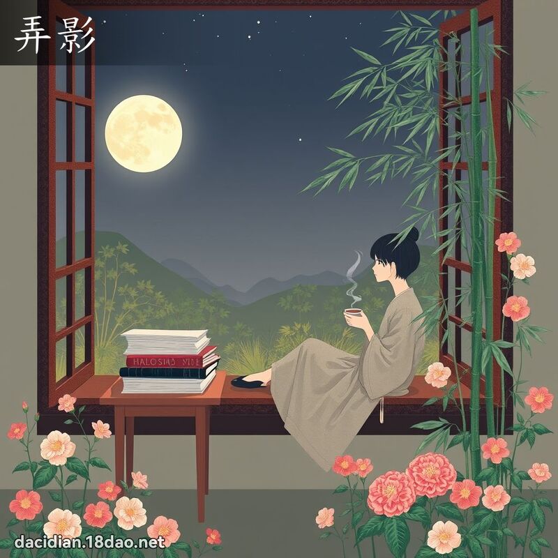 弄影 - 國語大辭典配圖