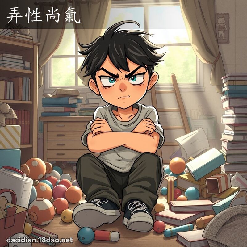 弄性尚氣 - 國語大辭典配圖