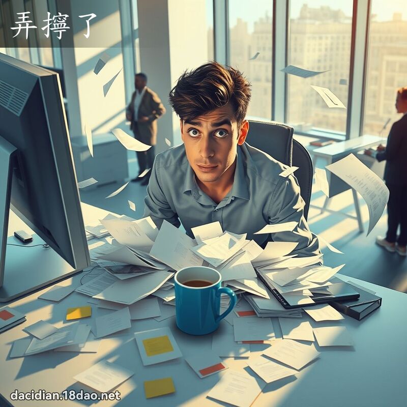 弄拧了 - 国语大辞典配图
