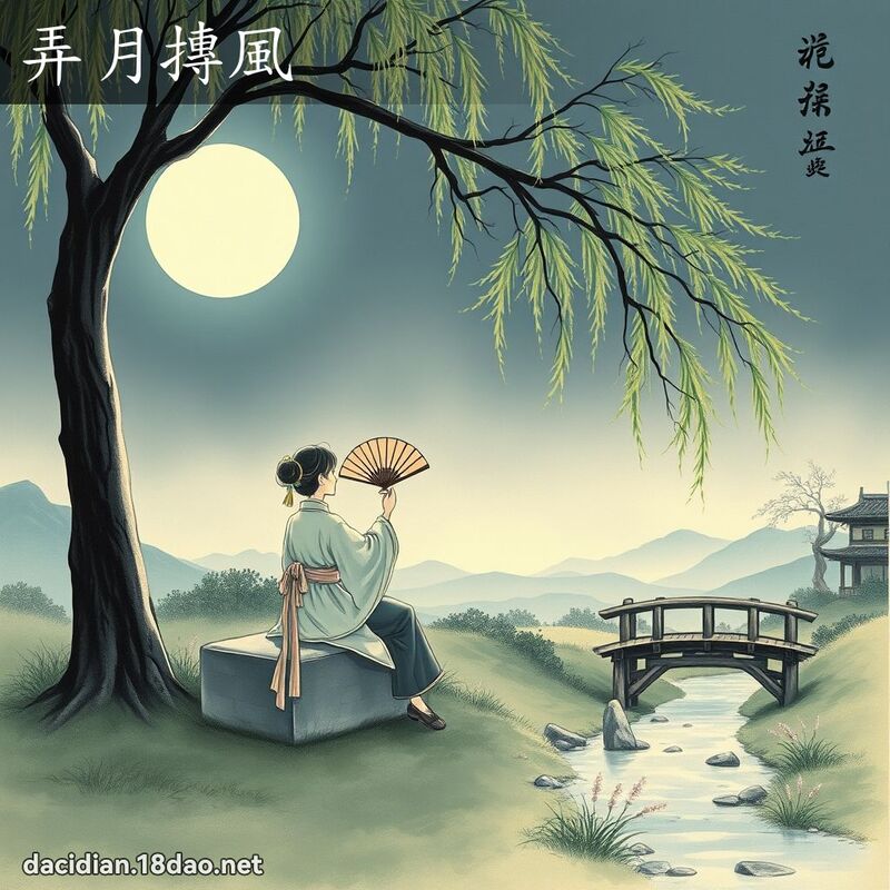 弄月摶风 - 国语大辞典配图