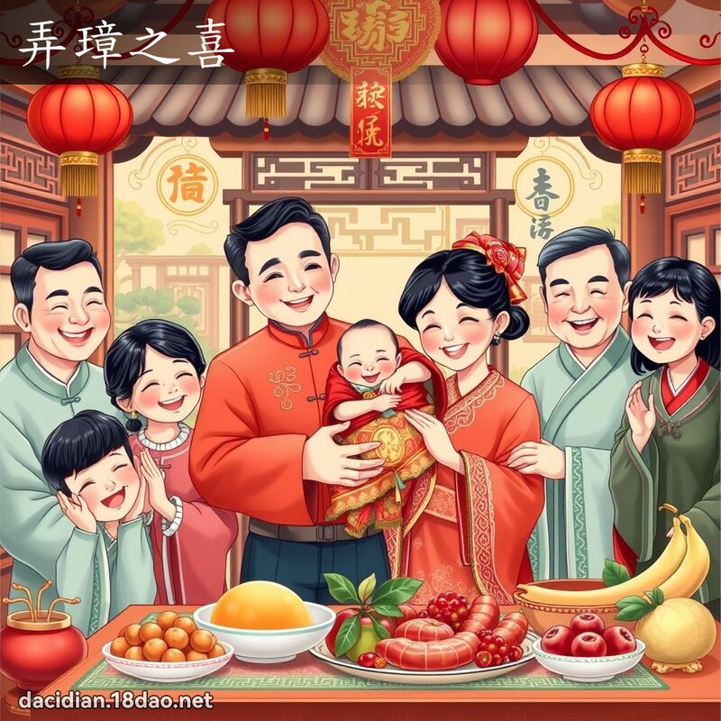 弄璋之喜 - 国语大辞典配图
