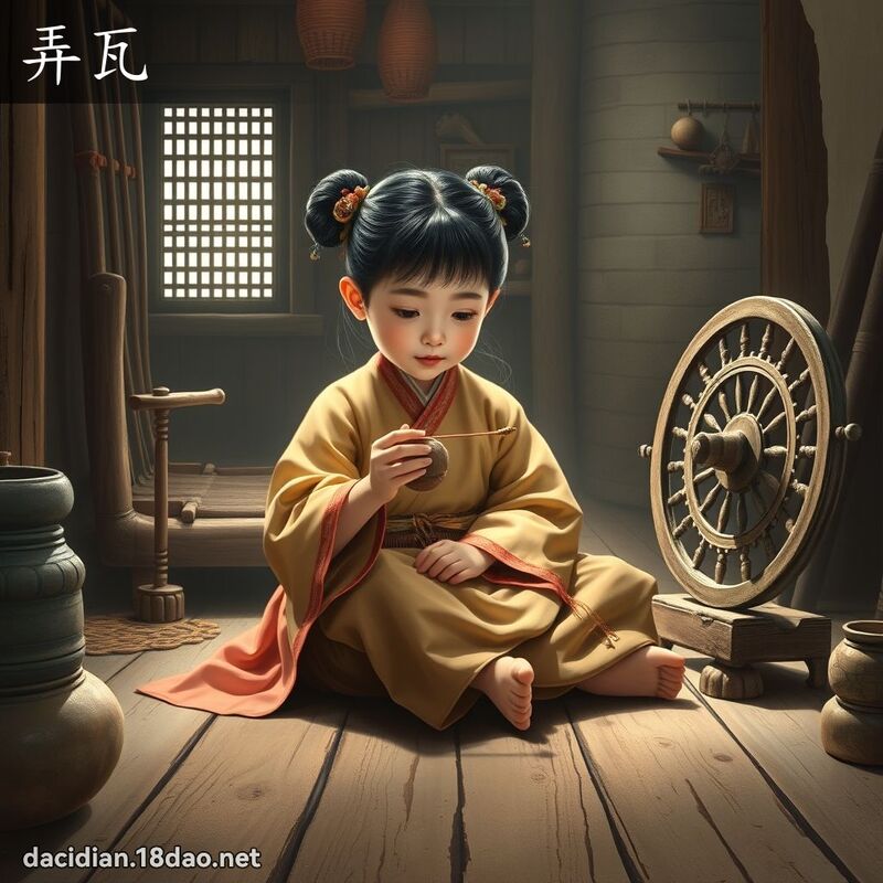 弄瓦 - 國語大辭典配圖