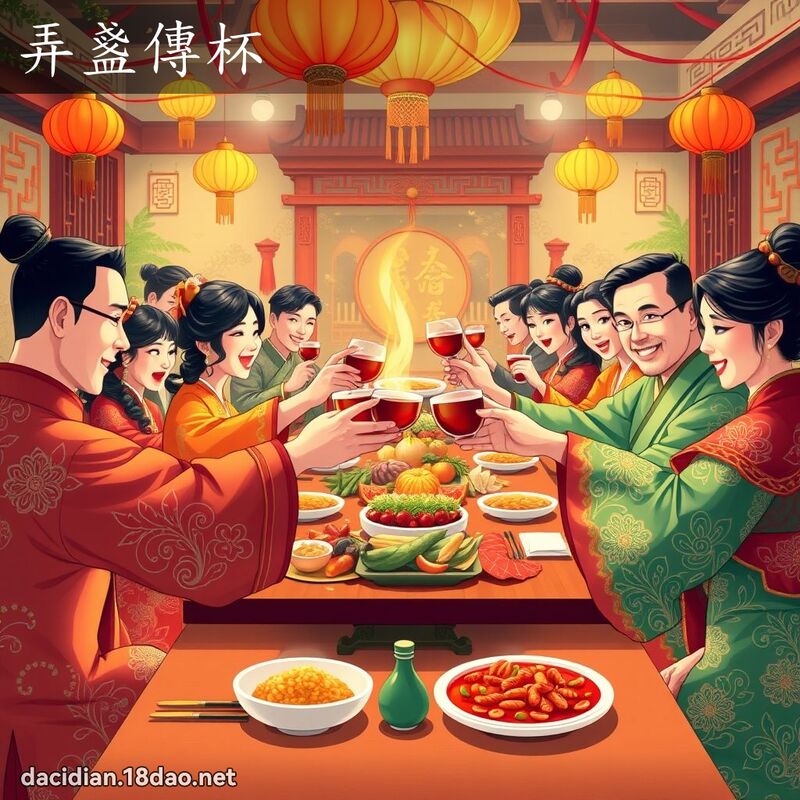 弄盞傳杯 - 國語大辭典配圖
