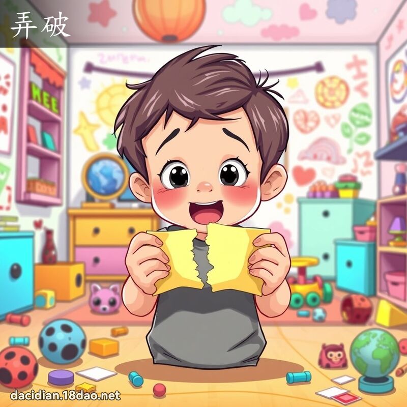 弄破 - 國語大辭典配圖
