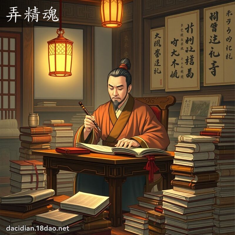 弄精魂 - 國語大辭典配圖