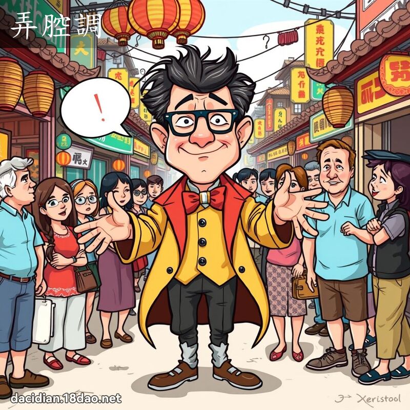 弄腔調 - 國語大辭典配圖