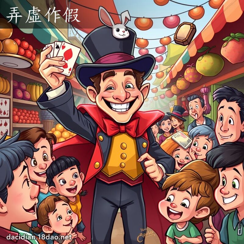 弄虚作假 - 国语大辞典配图