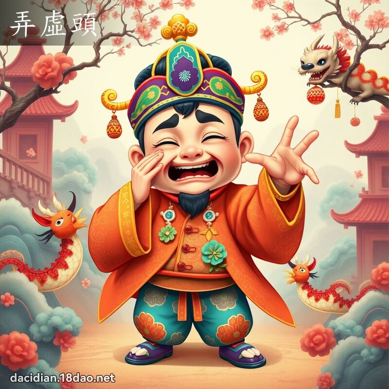 弄虚头 - 国语大辞典配图