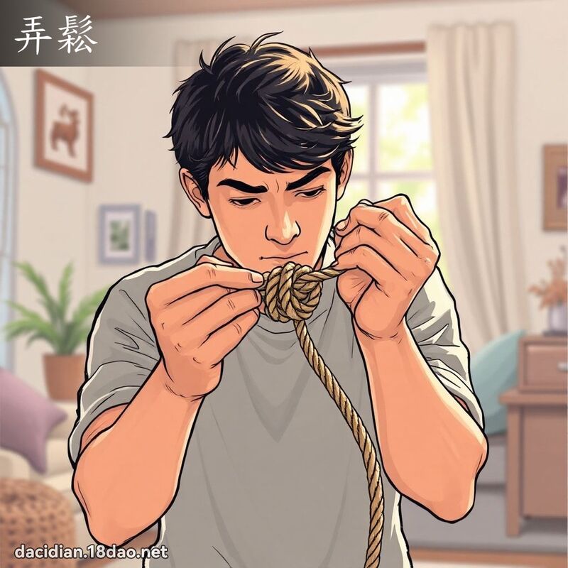 弄松 - 国语大辞典配图