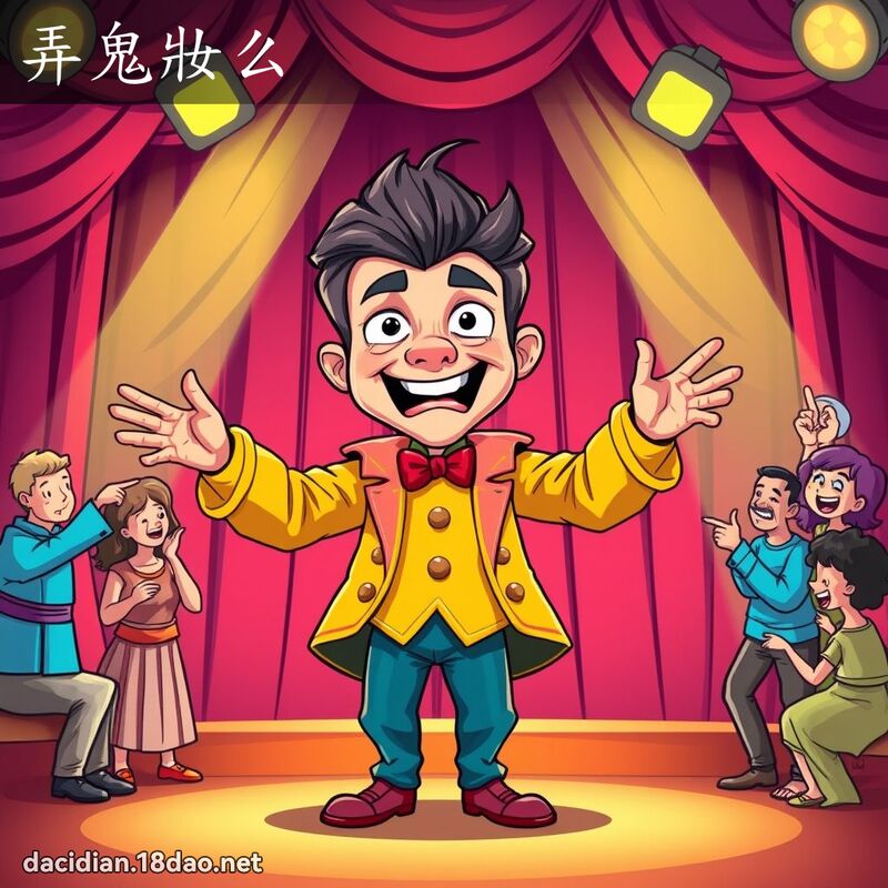 弄鬼妆么 - 国语大辞典配图